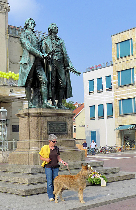 Weimar Goethe u Schiller Denkmal aa
